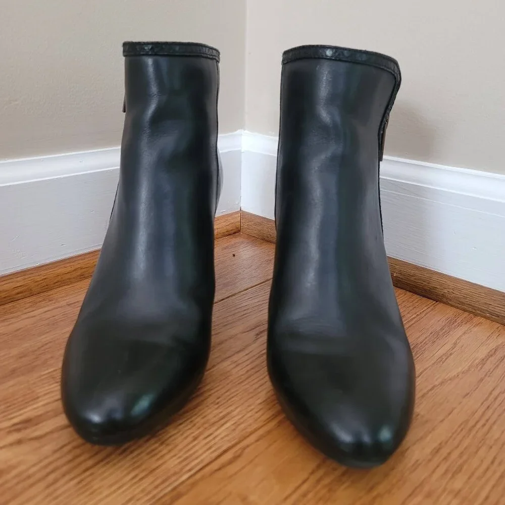 Anne Klein Akcaelina Black Ankle Bootie Size 10 - Picture 4 of 13